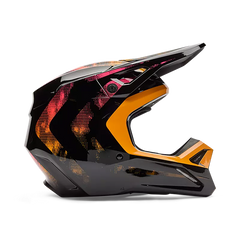 FOX V1 "Kairos" Šalmas juodas/oranžinis