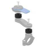 2 x Spacers (10mm) - Motorcycle/Scooter Spare Parts Quad Lock