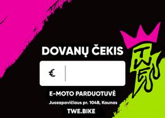 Two Wheels Empire Dovanų Čekis
