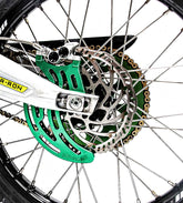 Sur Ron / Segway Brake Fin Upgrade Single Disc Protector Green Fitted @EvFreaks